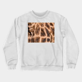 Close-up of giraffe's skin Crewneck Sweatshirt